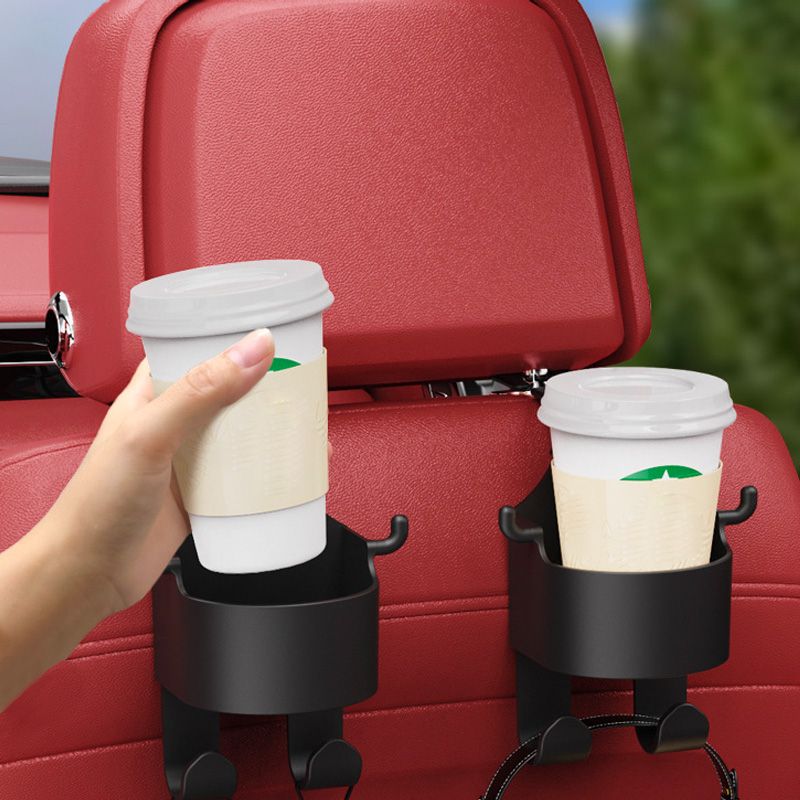 Car Seat Headrest Cup Holder with Hooks - Image 7