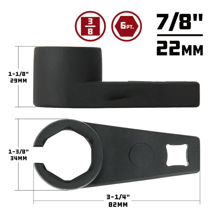 Extended Reach Offset Oxygen O2 Sensor Socket Wrench - Image 3