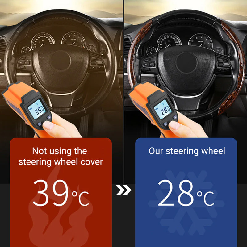 Universal Anti-Slip Car Steering Wheel Cover - Image 3