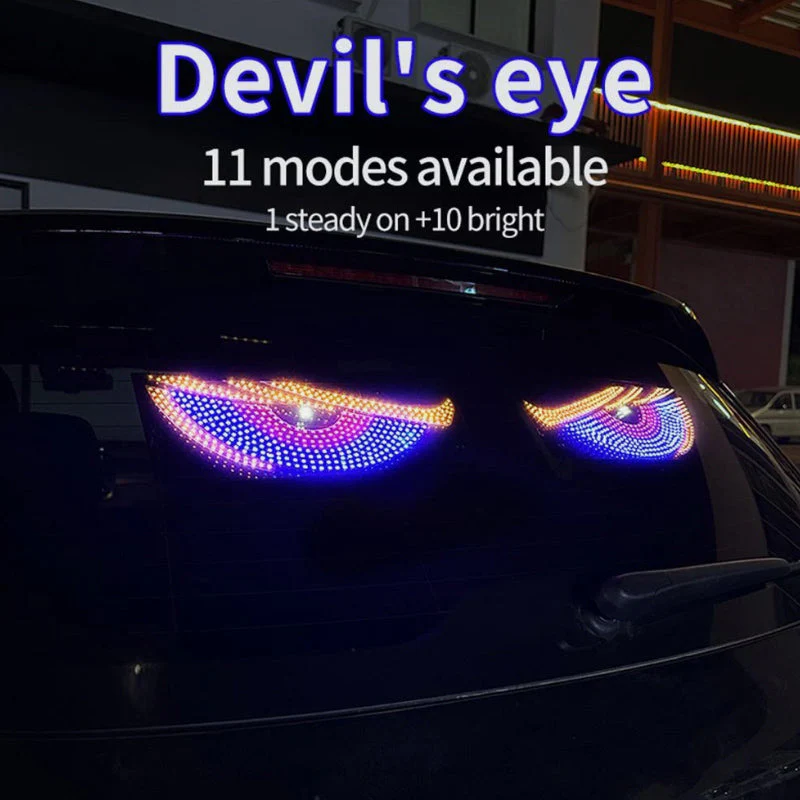 2Pcs LED Devil Eyes Lights for Windshield