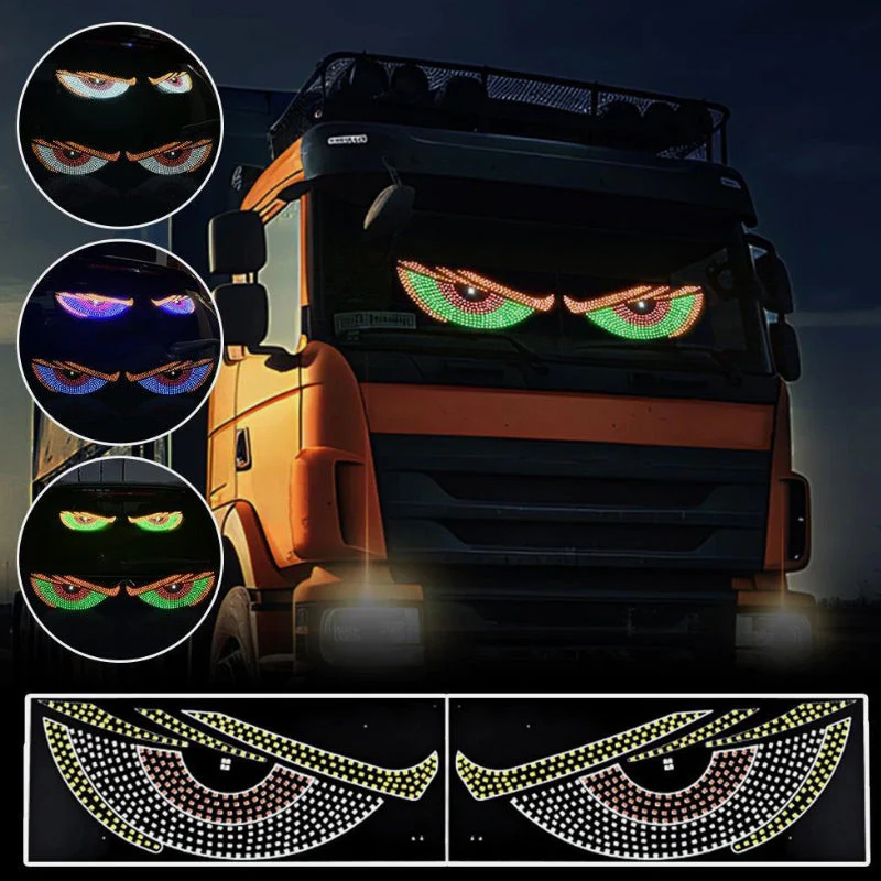2Pcs LED Devil Eyes Lights for Windshield - Image 2