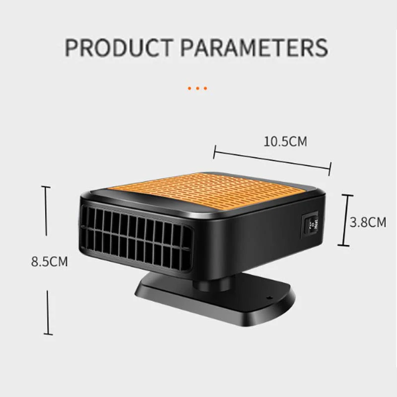 Portable Car Heater & Defroster - Rapid Defrosting with USB/Cigarette Lighter Power & Compact Design - Image 2